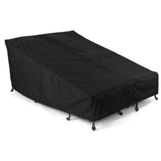 Coverstore Double Chaise Lounge Cover 58W x 78D x 34H DOUBLE / Ripstop Black Double Chaise Lounge Cover - Ultima