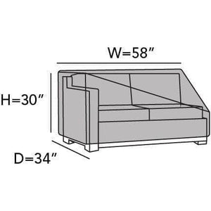 Left Arm Sectional Loveseat Cover - Prestige - Mancave Backyard