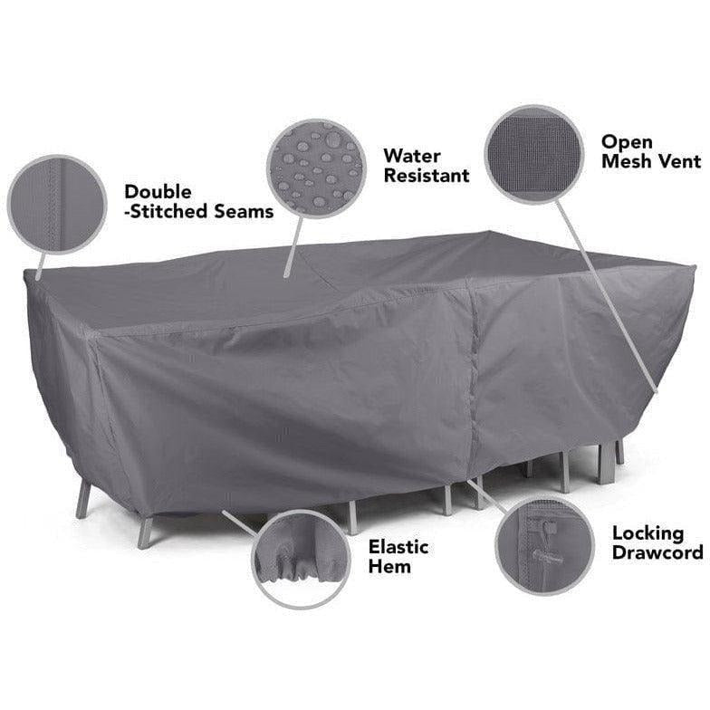 Rectangular Firepit/Chair Set Cover - Elite - Mancave Backyard