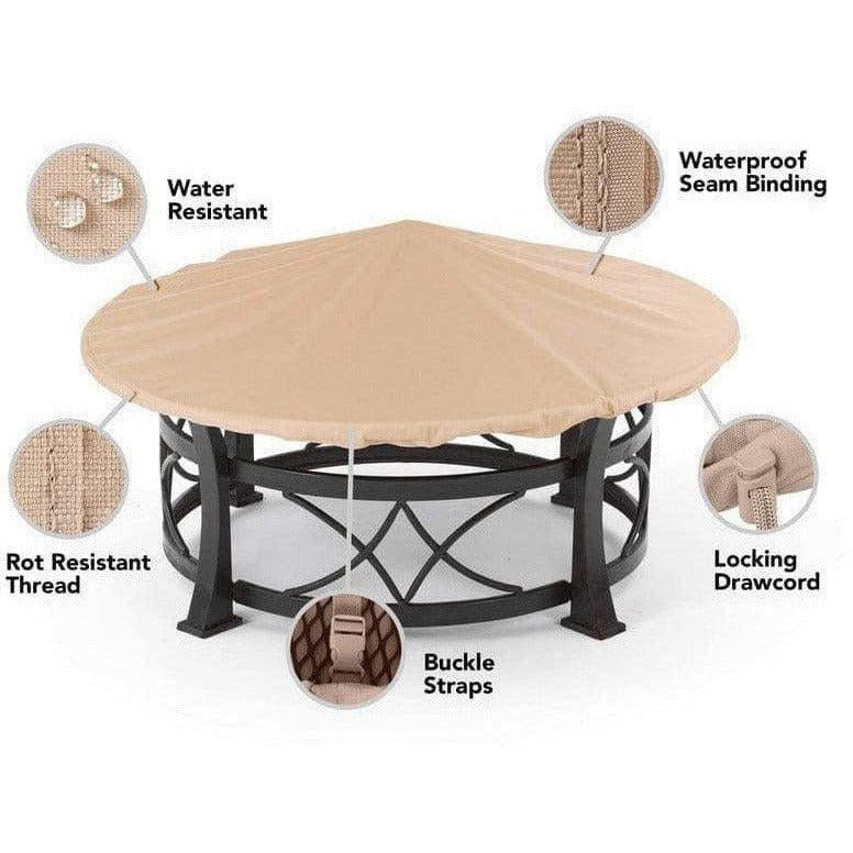 Round Fire Pit Top Cover - Ultima - Mancave Backyard