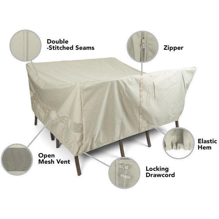 Square Dining Table/Chair Set Cover - Elite - Mancave Backyard
