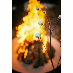 Marshmallow Roasting Art - Mancave Backyard