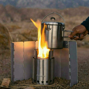 Solo Stove Aluminum Windscreen / Lite or Titan camp Solo Stove - Mancave Backyard