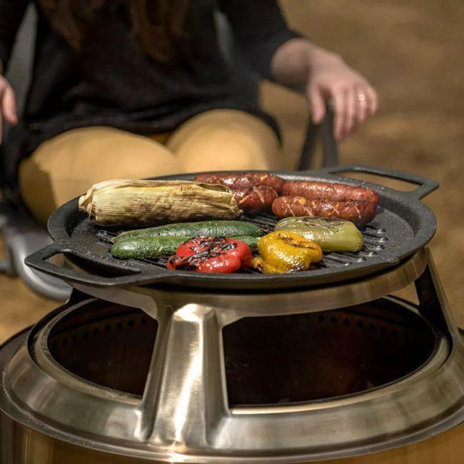 Yukon Cast Iron Grill Top + Hub - Mancave Backyard